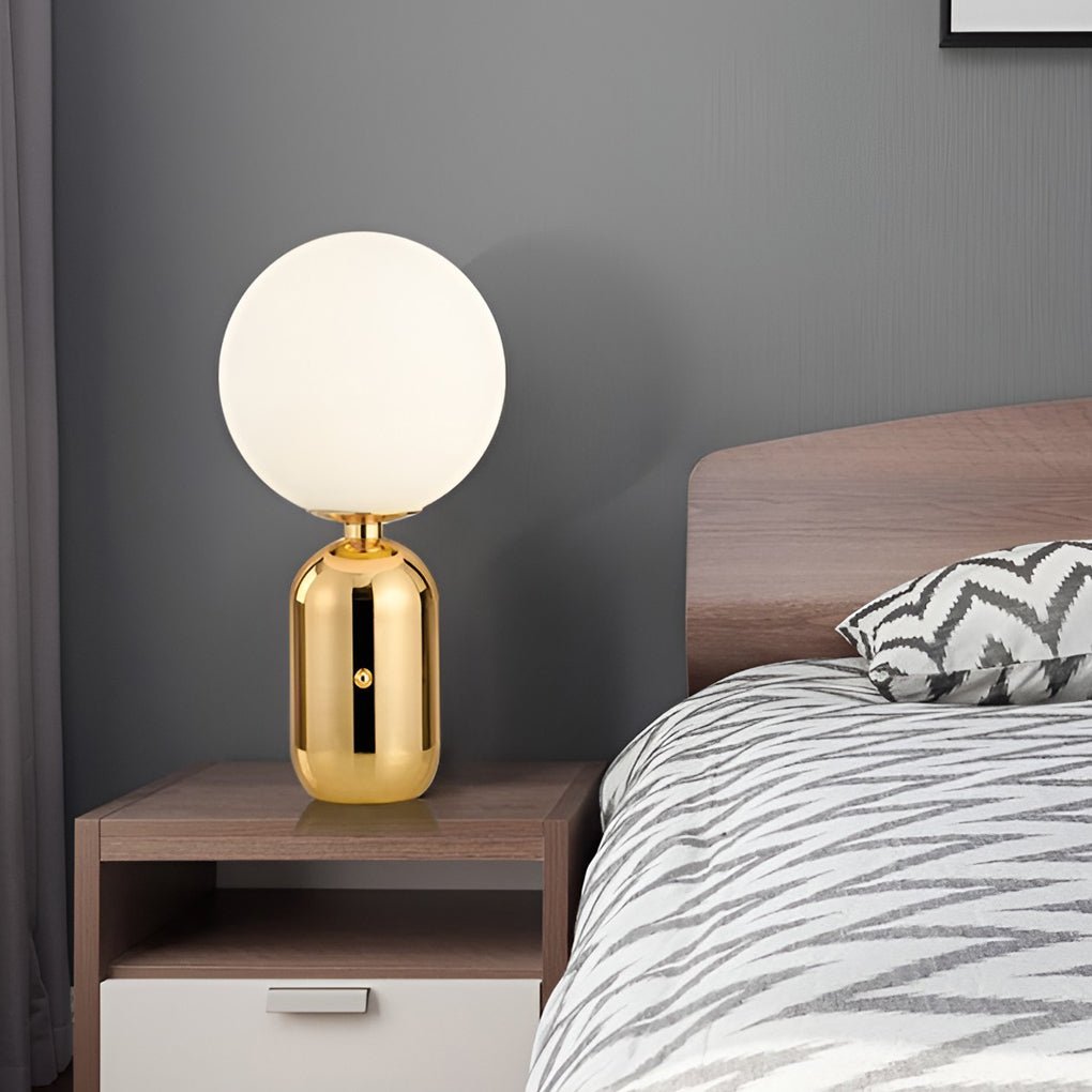 Selene Glass Globe Table Lamp (14"–19") - LivingLX