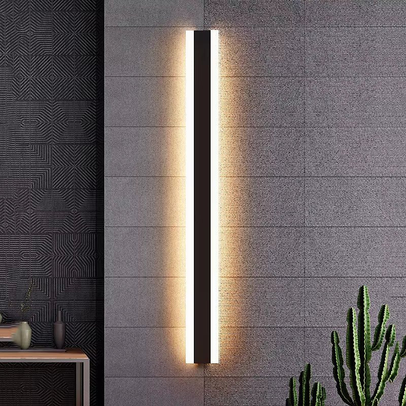 Slim LED wall light – indoor & outdoor, vertical or horizontal, 5 heights - LivingLX