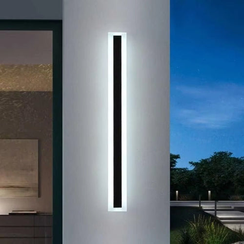 Slim LED wall light – indoor & outdoor, vertical or horizontal, 5 heights - LivingLX