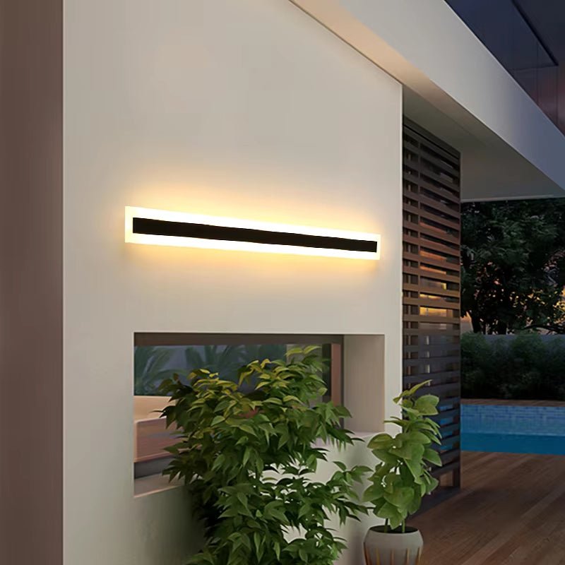 Slim LED wall light – indoor & outdoor, vertical or horizontal, 5 heights - LivingLX