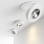 Slim Round Adjustable LED Recessed Spotlight | Black or White - LivingLX