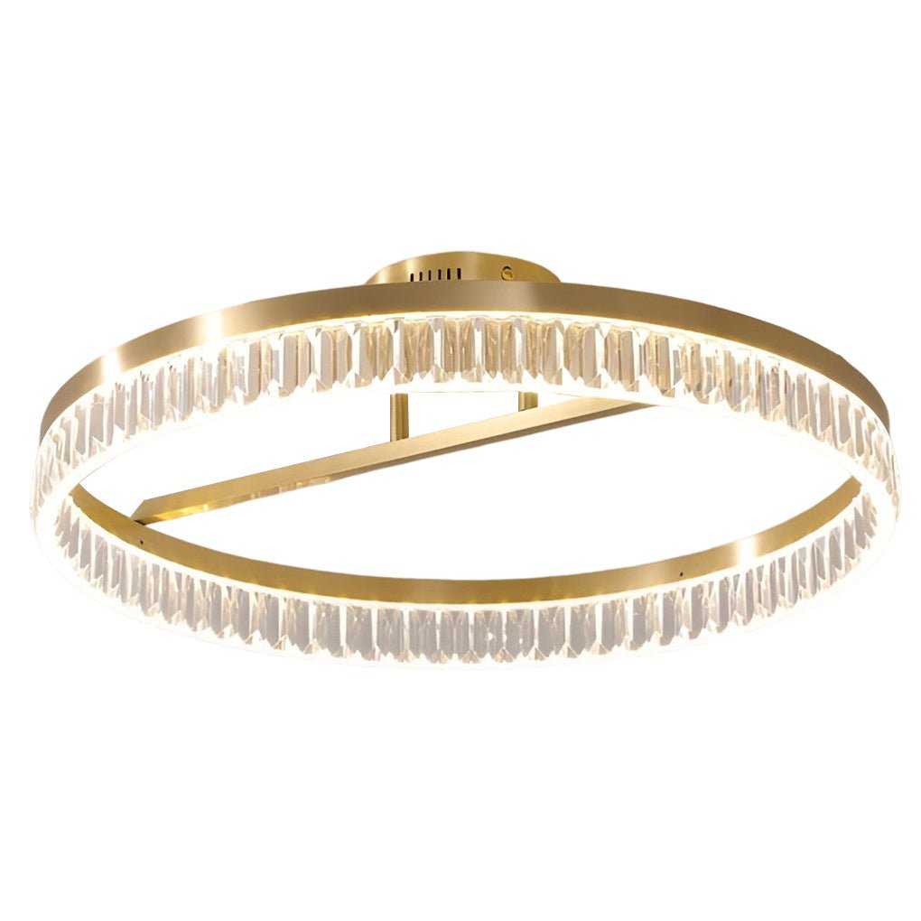 Solara Gold Flush Mount (20") - LivingLX