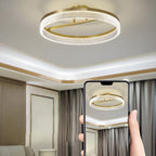 Solara Gold Flush Mount (20") - LivingLX