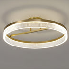 Solara Gold Flush Mount (20") - LivingLX