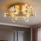 Solene Crystal Flush Mount (19") - LivingLX