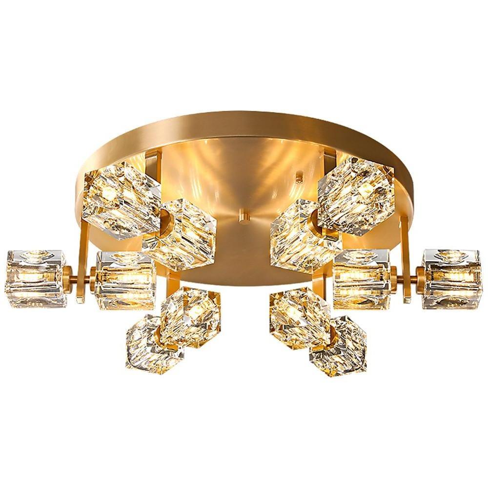 Solene Crystal Flush Mount (19") - LivingLX
