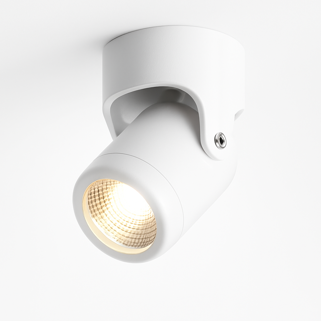 Dimmable Rotating LED Surface Mount Downlight | Adjustable Ceiling Spotlight 10W or 15W
