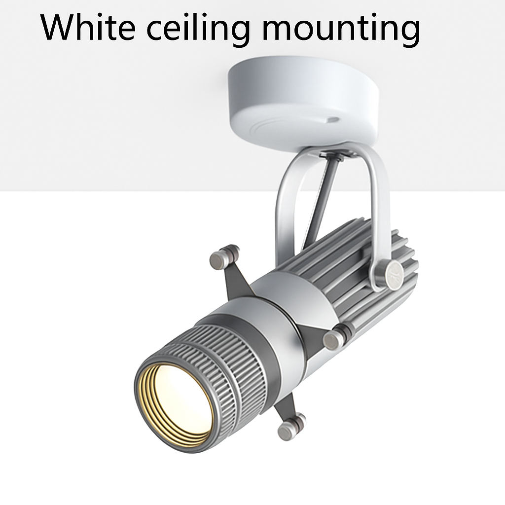 Focus Adjustable Beam LED Spotlight | Surface or Track Mount COB