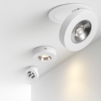 Slim Round Adjustable LED Recessed Spotlight | Black or White