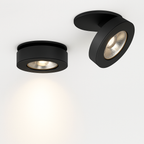 Slim Round Adjustable LED Recessed Spotlight | Black or White