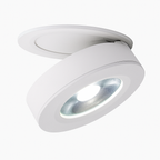 Slim Round Adjustable LED Recessed Spotlight | Black or White