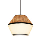 Japanese Fabric Shade Pendant Light