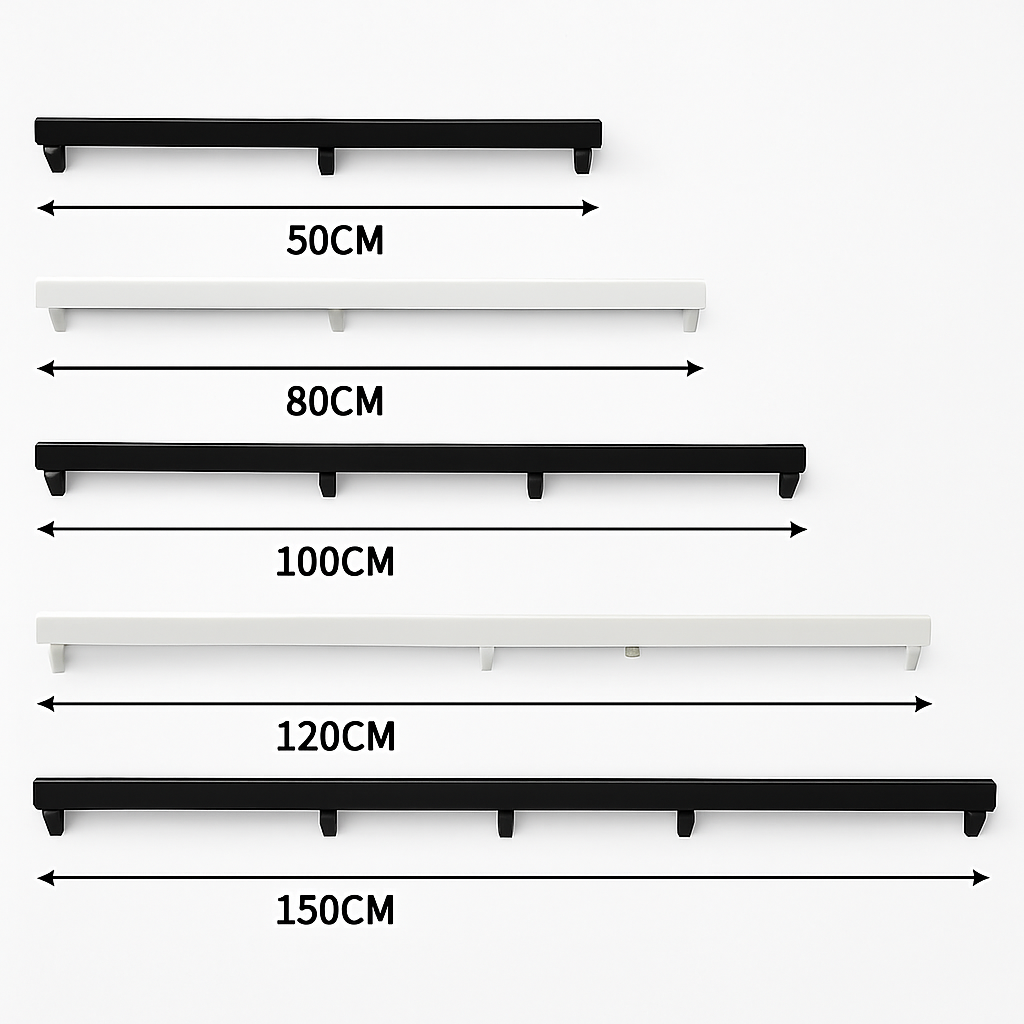 Linear Ceiling Canopy for Pendant Lights | 1 to 5 Hole Rectangular Base