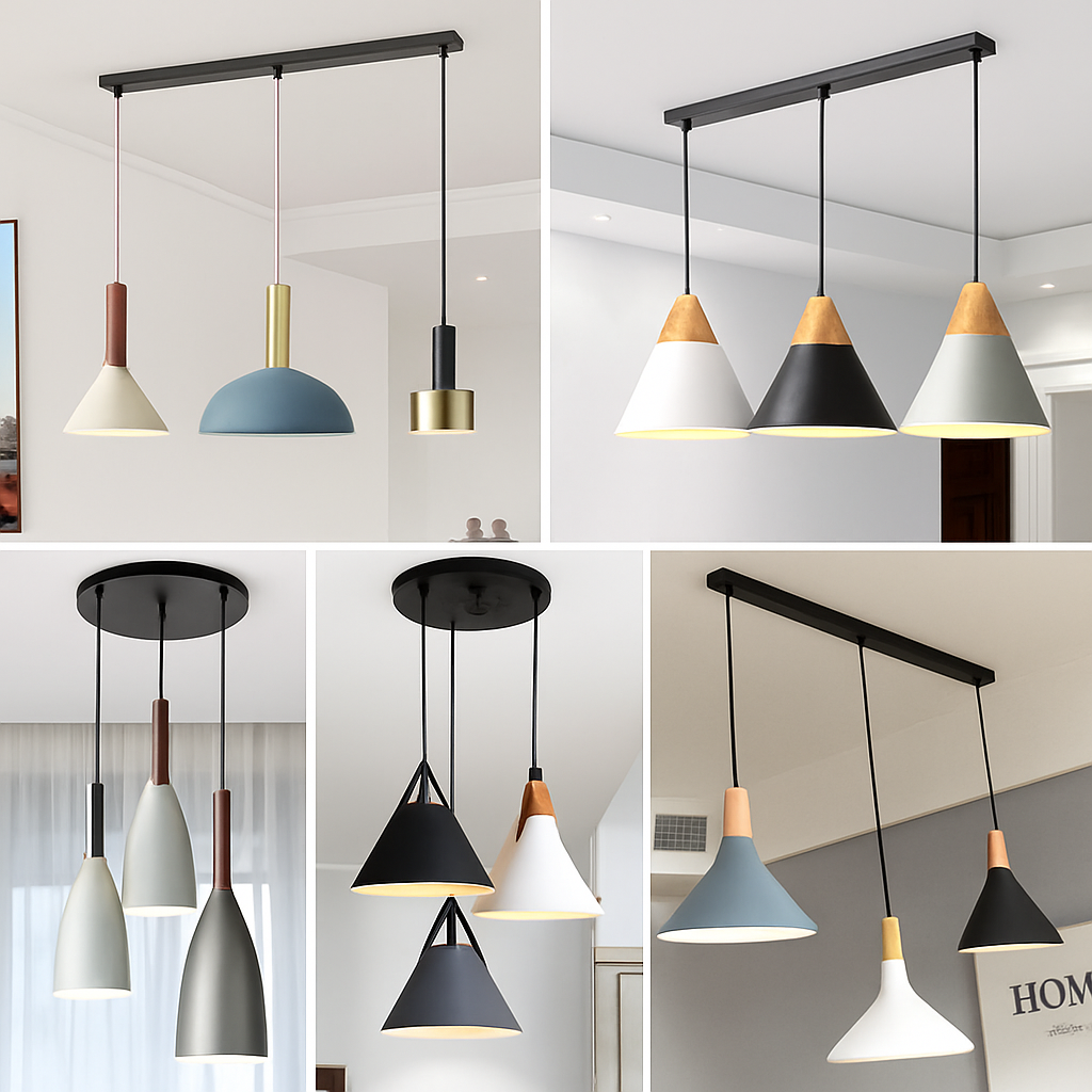 Linear Ceiling Canopy for Pendant Lights | 1 to 5 Hole Rectangular Base