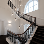 Luna Glass Globe Pendant Light | Rose Gold or Black