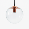 Luna Glass Globe Pendant Light | Rose Gold or Black