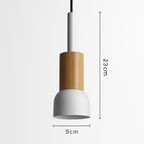 Window Wood & Metal Pendant Light | Colorful Mini Kitchen Island & Bedroom Hanging Lamp (3 Shapes)