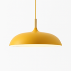 Sola Wood & Aluminum Pendant Light | Wide Colorful Shade