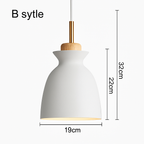 Nordic Metal Pendant Light | Colorful Industrial Kitchen Island & Dining Room Hanging Lamp (3 Shapes)