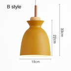Nordic Metal Pendant Light | Colorful Industrial Kitchen Island & Dining Room Hanging Lamp (3 Shapes)