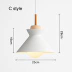 Nordic Metal Pendant Light | Colorful Industrial Kitchen Island & Dining Room Hanging Lamp (3 Shapes)