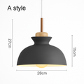 Nordic Metal Pendant Light | Colorful Industrial Kitchen Island & Dining Room Hanging Lamp (3 Shapes)