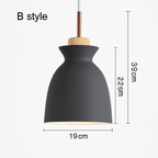 Nordic Metal Pendant Light | Colorful Industrial Kitchen Island & Dining Room Hanging Lamp (3 Shapes)