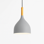 Stick Nordic Wood & Metal Pendant Light | Colorful Bar Hanging Lamp