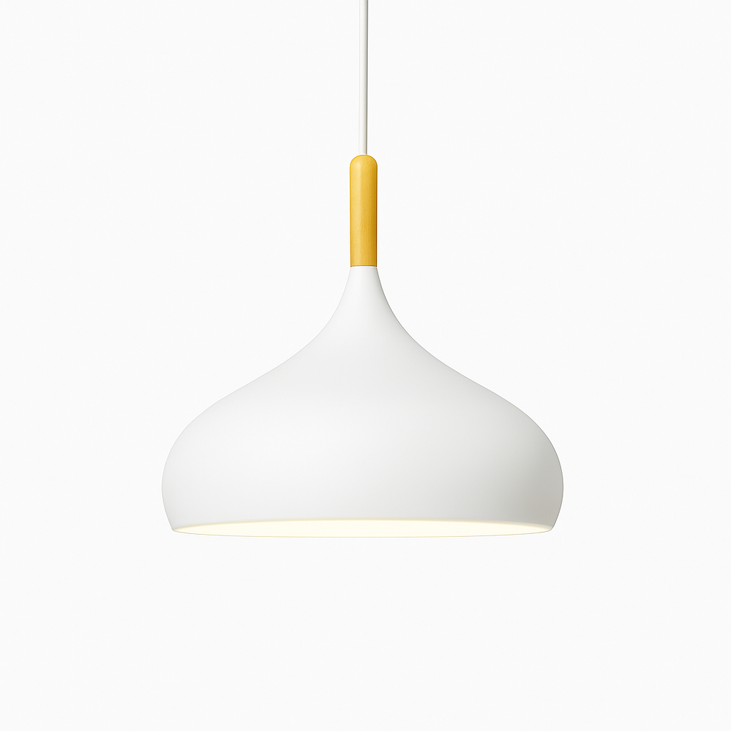 Stick Nordic Wood & Metal Pendant Light | Colorful Bar Hanging Lamp