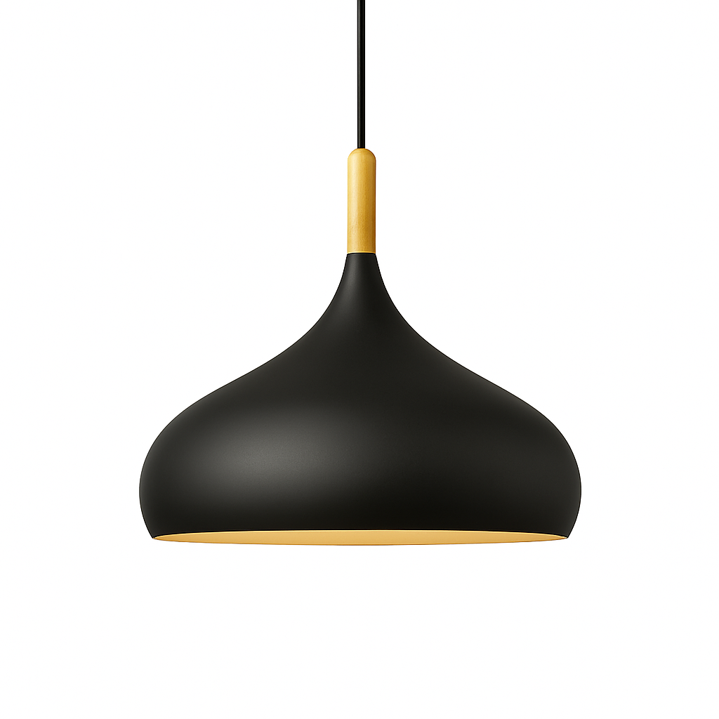 Stick Nordic Wood & Metal Pendant Light | Colorful Bar Hanging Lamp