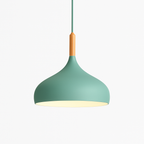 Stick Nordic Wood & Metal Pendant Light | Colorful Bar Hanging Lamp