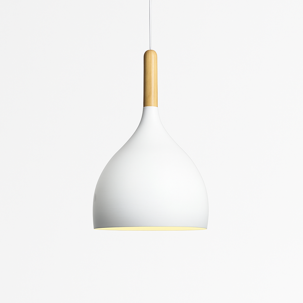 Stick Nordic Wood & Metal Pendant Light | Colorful Bar Hanging Lamp