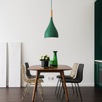 Stick Nordic Wood & Metal Pendant Light | Colorful Bar Hanging Lamp