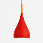 Stick Nordic Wood & Metal Pendant Light | Colorful Bar Hanging Lamp