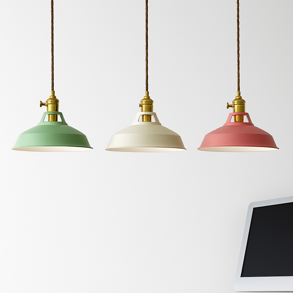 Loft Colorful Metal Pendant Light | Industrial Modern Hanging Lamp