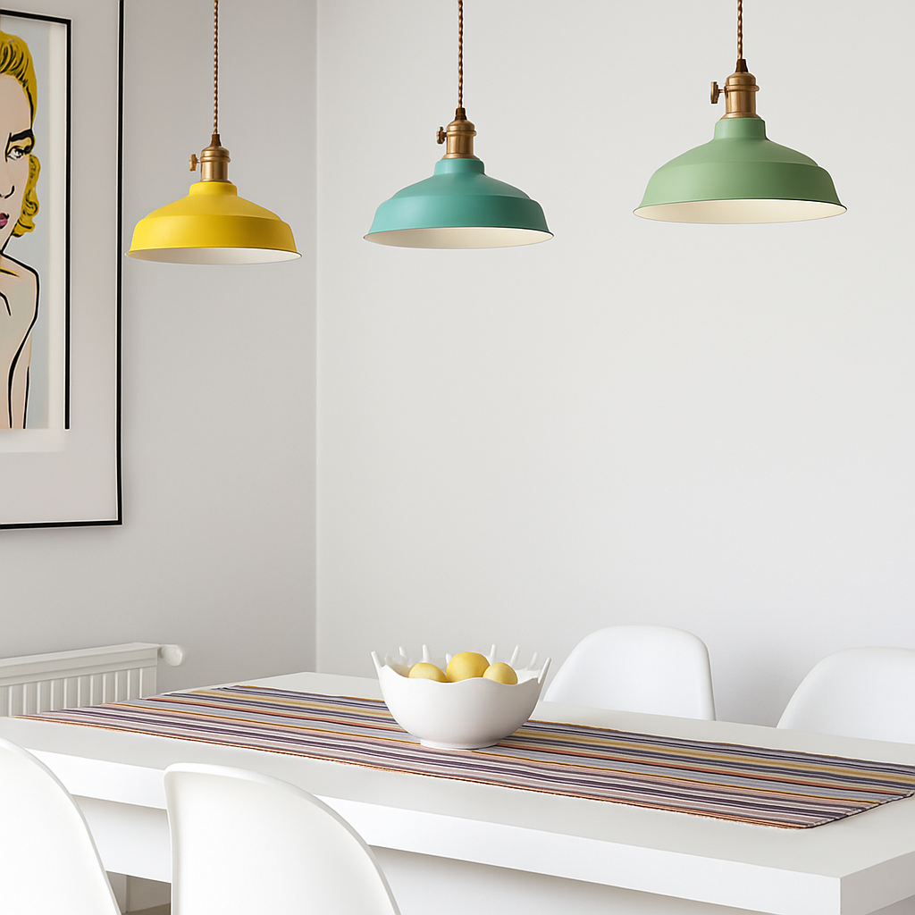 Loft Colorful Metal Pendant Light | Industrial Modern Hanging Lamp