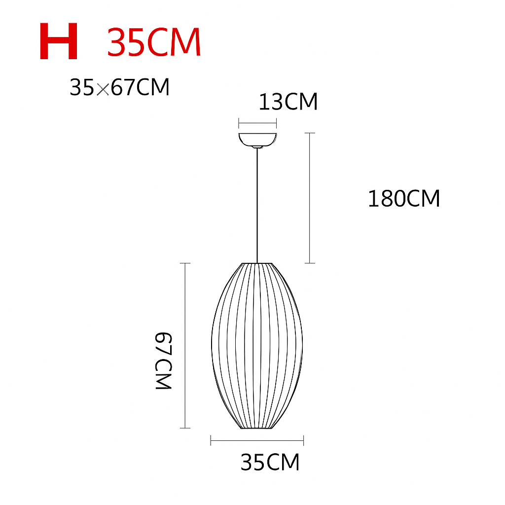 Silk Japanese Paper Pendant Light | Modern Lantern Hanging Lamp for Bedroom & Living Room