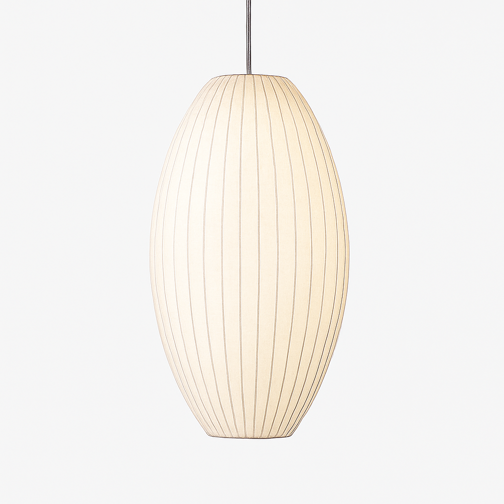 Silk Japanese Paper Pendant Light | Modern Lantern Hanging Lamp for Bedroom & Living Room