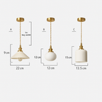 Letten Retro White Ceramic Pendant Light | Kitchen Island & Dining Room Hanging Lamp
