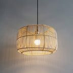 Tatami Woven Bamboo Pendant (16") - LivingLX