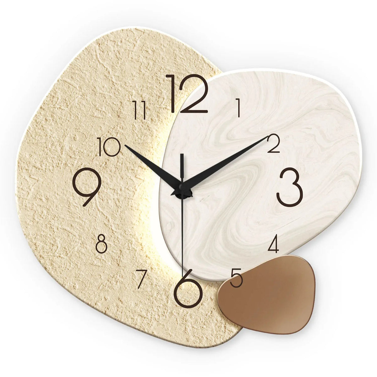 TempoStone | Modern Simple Wall Clock | Silent Quartz Design - LivingLX