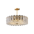 French Luxury Copper Glass Ceiling Lamp
