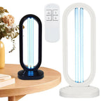 UV-C Disinfection Lamp 38W – Remote Control & Timer, Black or White - LivingLX