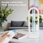 UV-C Disinfection Lamp 38W – Remote Control & Timer, Black or White - LivingLX