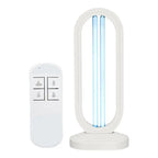 UV-C Disinfection Lamp 38W – Remote Control & Timer, Black or White - LivingLX