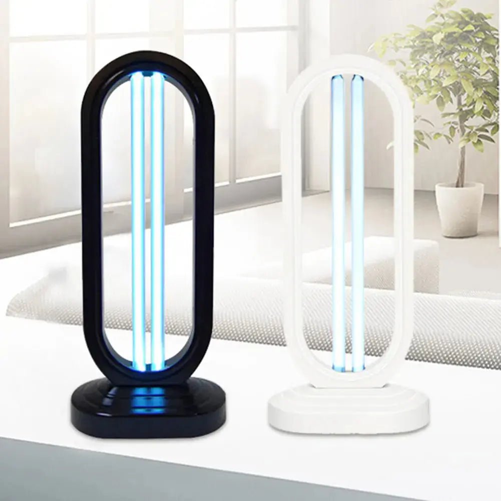 UV-C Disinfection Lamp 38W – Remote Control & Timer, Black or White - LivingLX