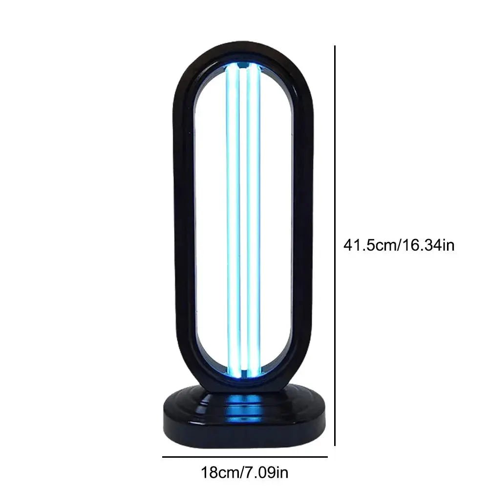 UV-C Disinfection Lamp 38W – Remote Control & Timer, Black or White - LivingLX