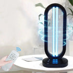 UV-C Disinfection Lamp 38W – Remote Control & Timer, Black or White - LivingLX