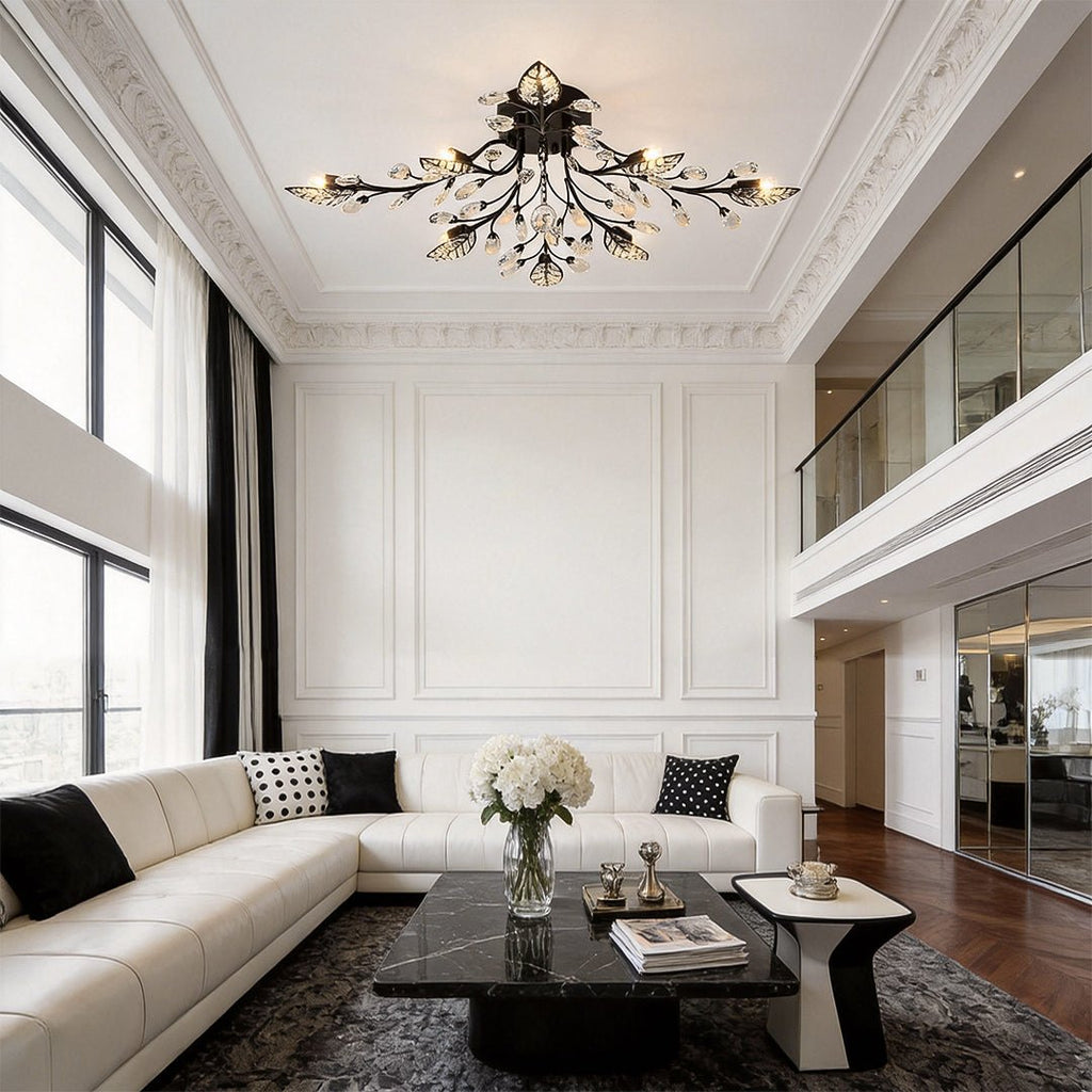 Verdant Crystal Chandelier (31") - LivingLX