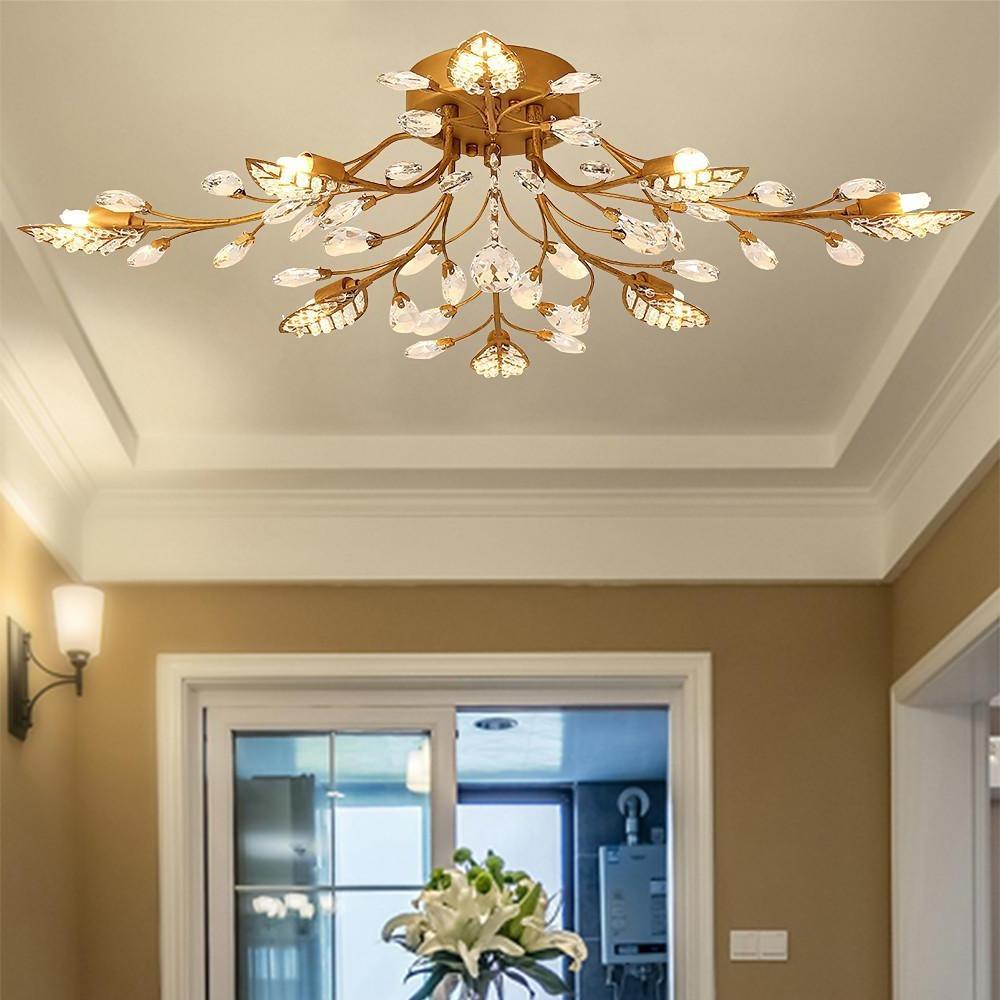 Verdant Crystal Chandelier (31") - LivingLX